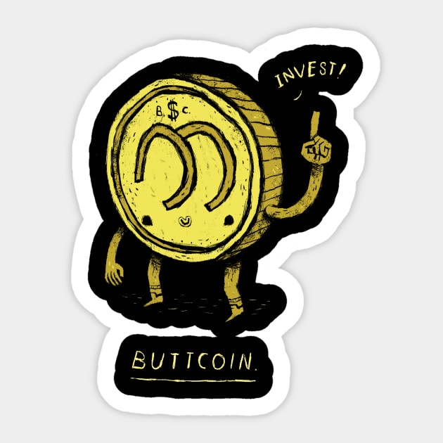 buttcoin Sticker by Louisros